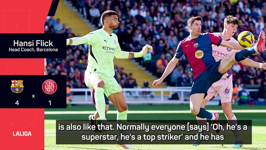 Flick eager to inspire Barcelona's Lewandowski to the Golden Boot