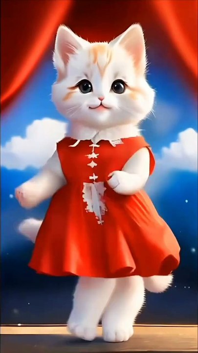 Cat amazing dance