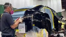 Mercedes EQE Right Quarter Panel replacement on a Celette Sevenne frame machine.