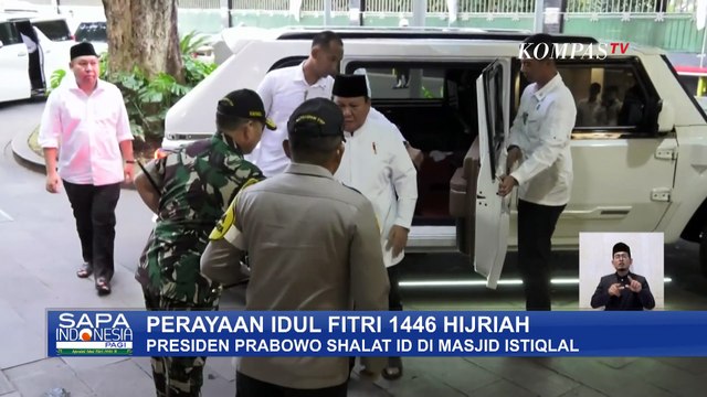 Presiden Prabowo dan Wapres Gibran Shalat Id di Masjid Istiqlal
