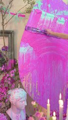 Half a glass of wine_A few buckets of paint_Spinning without spraining feet_Painting without worries_Ordinary artistic life