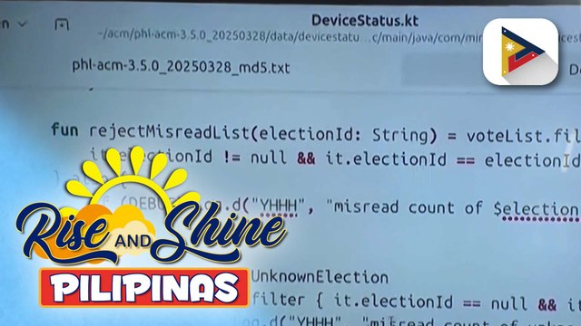 Codes na gagamitin sa automated elections, sinuri ng Comelec; Sistema nito, tiniyak na ligtas