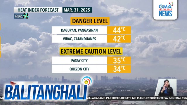 Binabantayang LPA, nasa labas na ng PAR; mababa ang tsansang maging bagyo - Weather update today as of 11:07 a.m. (March 31, 2025) | Balitanghali