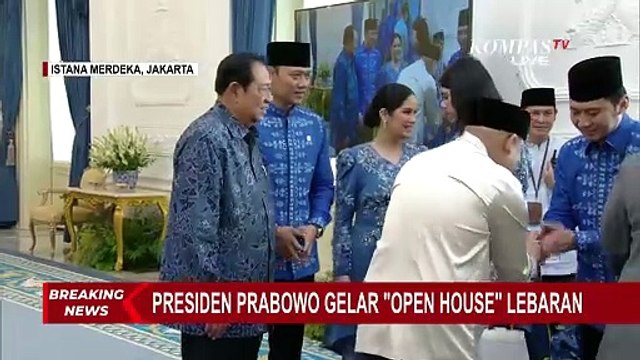 Terbaru! Potret Presiden Prabowo Foto dengan Keluarga SBY di 'Open House' Istana Rayakan Lebaran