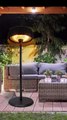 900w 1200w 2100w Three Settings Freestanding Electric Heaters Patio Infrared Heaters
