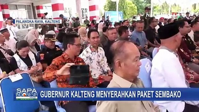 Gubernur Kalteng Buka Pasar Murah dan Bagikan Sembako untuk Warga