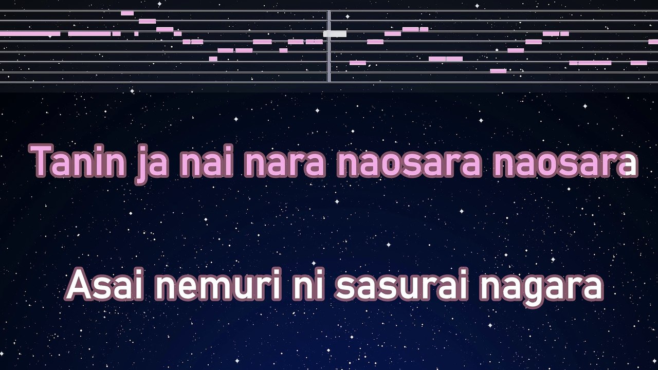 Karaoke♬ Asai Nemuri - Miyuki Nakajima 【No Guide Melody】 Instrumental, Lyric Romanized