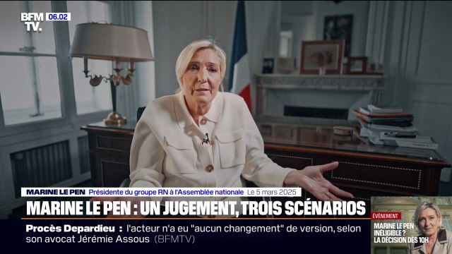 Assistants parlementaires du RN: Marine Le Pen dans l'attente du jugement du tribunal de Paris