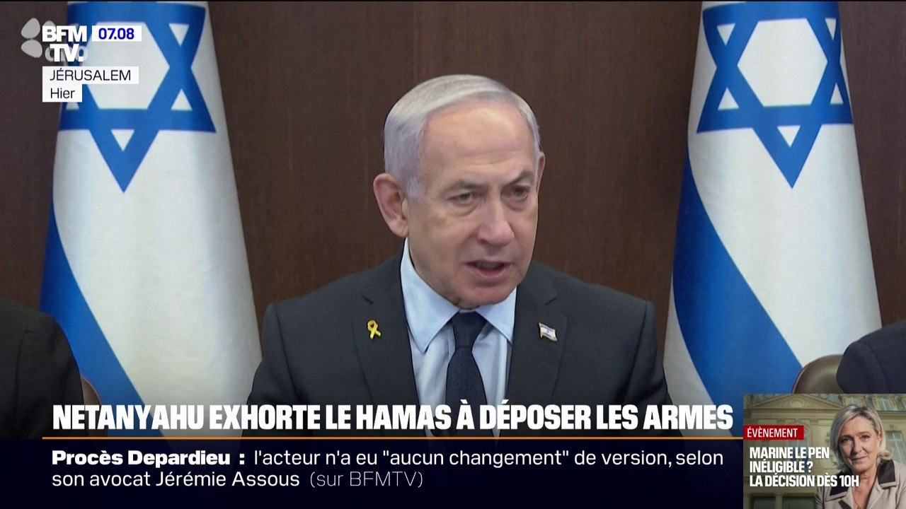 Benjamin Netanyahu appelle le Hamas à déposer les armes et promet à ses dirigeants de pouvoir quitter la bande de Gaza en échange
