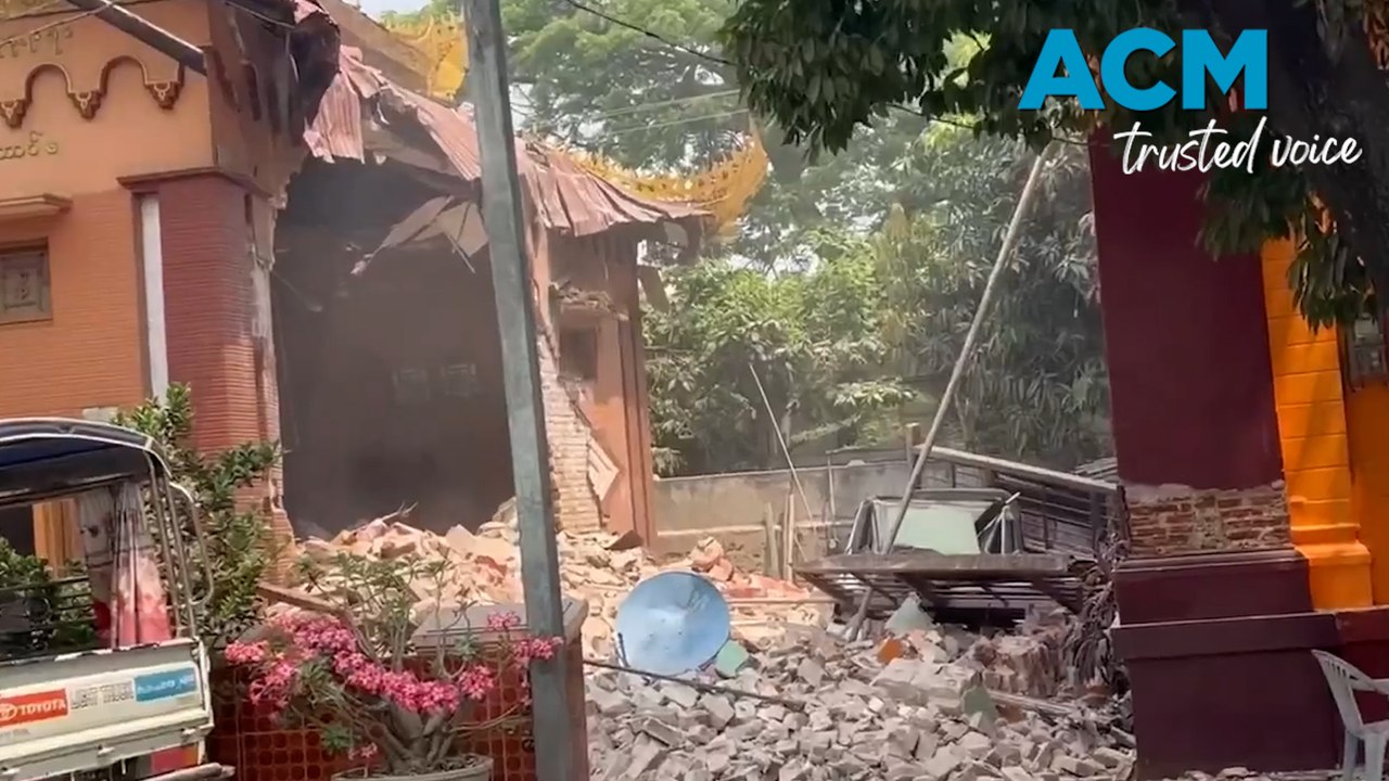 Magnitude 7.7 earthquake collapses buildings across south-east Asia