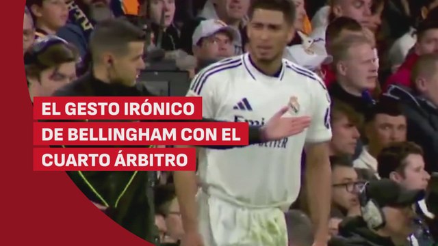 No se vio en TV y va a traer cola: el gesto irónico de Bellingham con el cuarto árbitro...