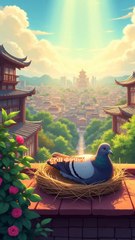 The crow and pigeon story in Hindi