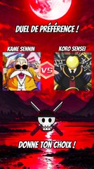 Tu préfère quel personnage d’animé ?
