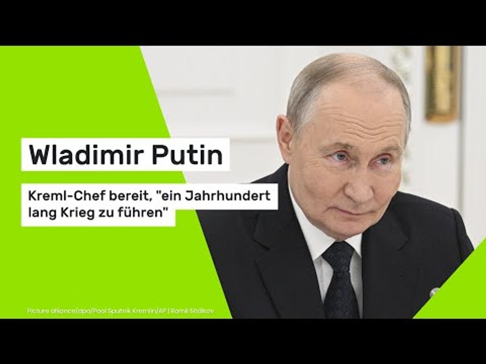Wladimir Putin: Kreml-Chef bereit, 'ein Jahrhundert lang Krieg zu führen'