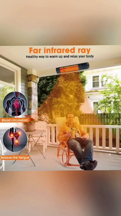 1500w Wall Mounted Waterproof Electric Garden Infrared Patio Heaters For Outdoor Indoor Use