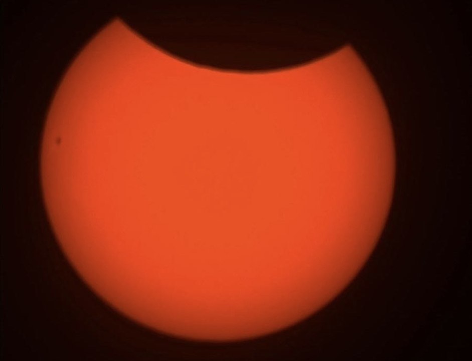 Watch the partial solar eclipse unfold before your eyes