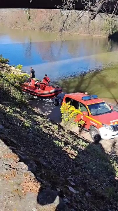Rescate en el río Pisuerga.