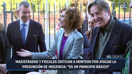 Magistrados y fiscales critican a Montero por atacar la presunción de inocencia: "Es un principio básico"