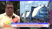 SCZ : TRANSPORTE PESADO EN EMERGENCIA POR COMBUSTIBLE