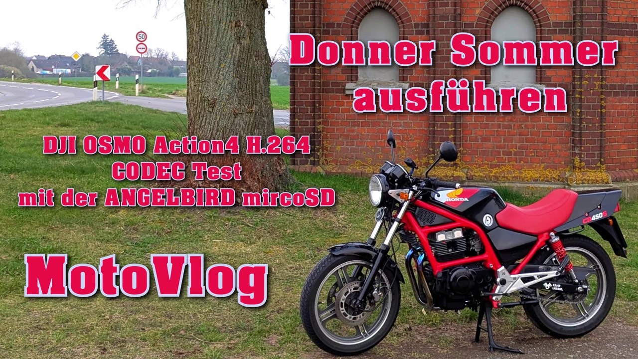Heute mal Donner Sommer ausführen MotoVlog FullHD