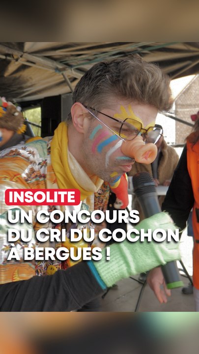 Un incroyable concours du cri du cochon à Bergues ? 🐷