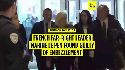 French far-right leader Marine Le Pen barred from seeking office