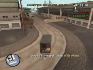 GTA: San Andreas CUTSCENE [017] Robbing Uncle Sam