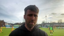 Farnham Town manager Paul Johnson post-Sutton Common Rovers