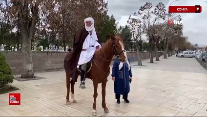 İspanya'dan kutsal topraklara at sırtında giden 3 hacı adayı Konya'da