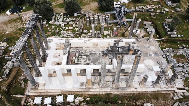 Zeus Tapınağı eski ihtişamına kavuşuyor: Çalışma başlatıldı