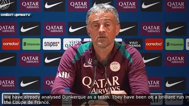 PSG : Luis Enrique admire le niveau de Dunkerque