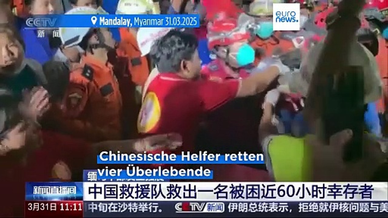 Erdbeben in Myanmar: Mindestens 1.700 Tote - WHO ruft höchste Notfallstufe aus