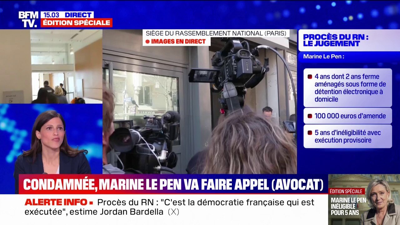 Marine Le Pen condamnée à 5 ans d'inéligibilité: "Si aujourd'hui on se trouve dans cette situation, la seule coupable c'est Marine Le Pen", dénonce Éléonore Caroit, députée Renaissance