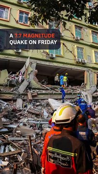Woman pulled alive from Myanmar earthquake rubble; race to find more survivors