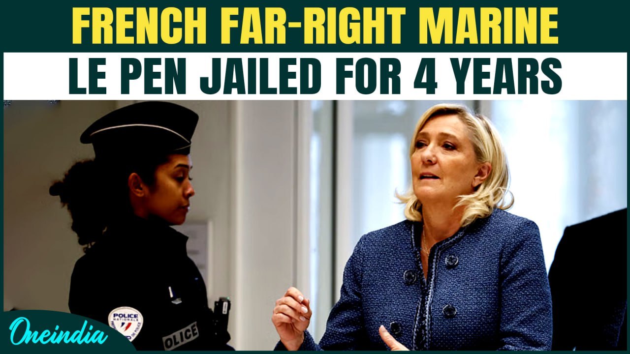 France In Chaos: Far-Right Icon Marine Le Pen Jailed For 4 Years, Suspended Ahead of BIG Elections