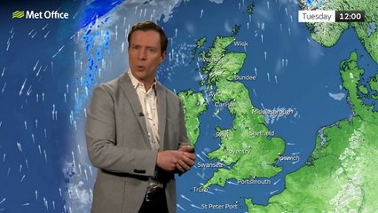 Met Office Tuesday Morning weather forecast 01/04/2025