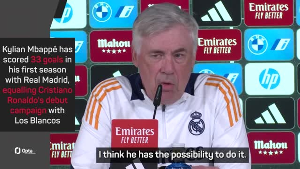 Ancelotti hopes Mbappe can match Ronaldo's legacy at Real Madrid