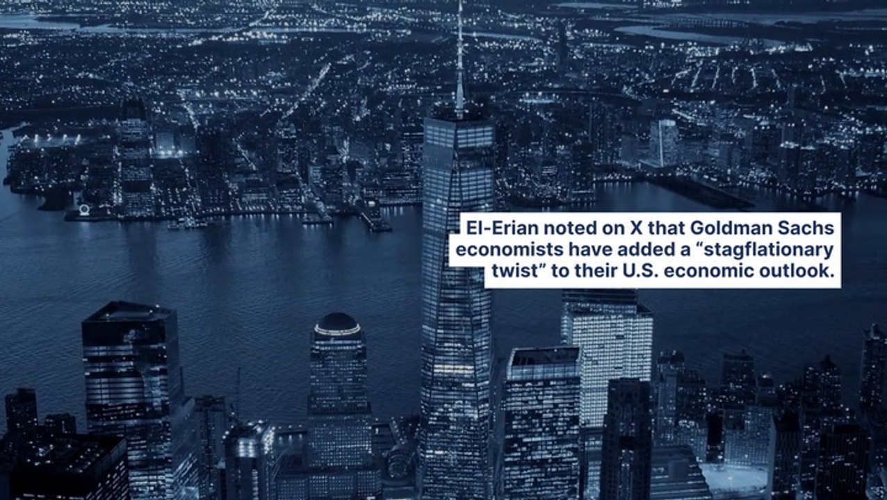 Goldman Sachs Raises US Recession Risk To 35%, Expects Inflation At 3.5% In 2025 Amid Tariff Uncertainties: Economist Mohamed El-Erian Highlights 'Stagflationary Twist'