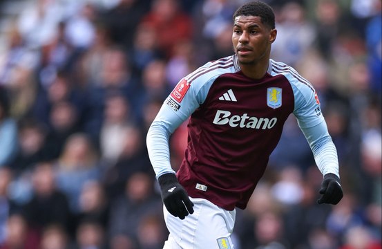 Marcus Rashford happy with his steady progress after scoring first Aston Villa goals