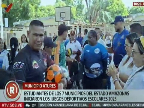 Inician Juegos Deportivos Escolares 2025 con estudiantes de 7 municipios del estado Amazonas