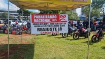 Em protesto, motoboys reivindicam aumento de taxa mínima e fim da rota dupla