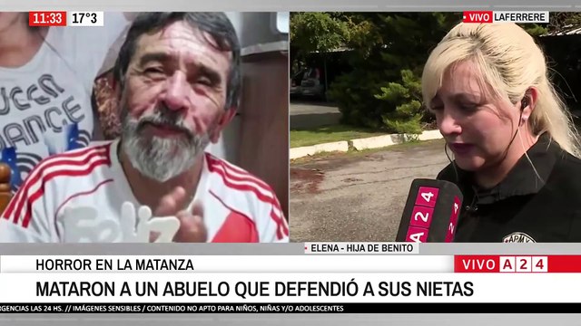 Héroe en La Matanza: Abuelo da su vida para salvar a sus nietas de un ataque armado