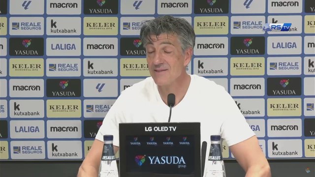 Imanol, rueda de prensa Real Madrid - Real Sociedad