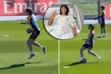 El madridismo sonríe: Joan Martínez ya toca balón