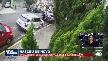 Bandido dá tiro: Vítima corre e joga celular pra longe