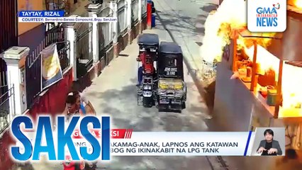 Tatlong magkakamag-anak, lapnos ang katawan dahil sa pagsabog ng ikinakabit na LPG tank | Saksi