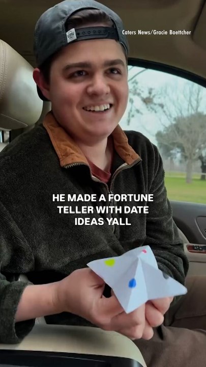 Couple Uses Fortune Teller to Pick Date Activities