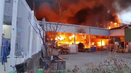 성주 농기계 공장서 화재...창고·공장 전소 / YTN