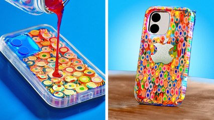 🎨 CREATE YOUR OWN RAINBOW PHONE CASE – SIMPLE DIY IDEAS! 😍📱