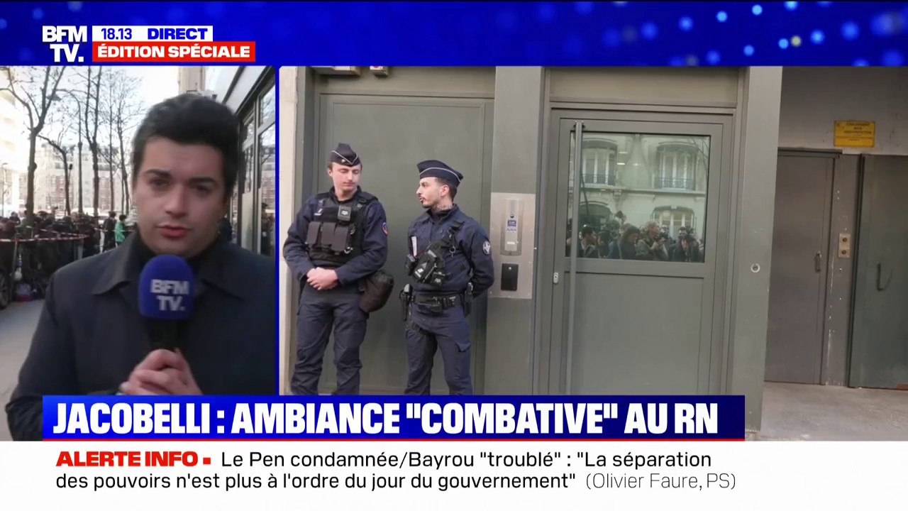 Procès RN: Jordan Bardella annonce "une mobilisation populaire et pacifique" en soutien à Marine Le Pen